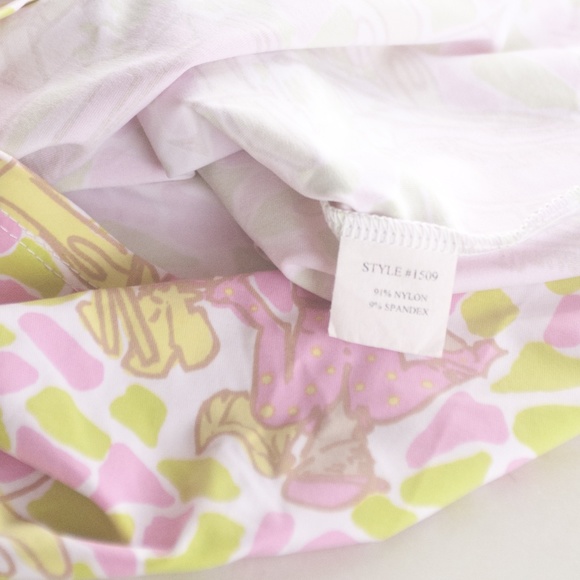 Missy Maude Pink & Green Golf Girl Print Tank Top - Picture 5 of 7